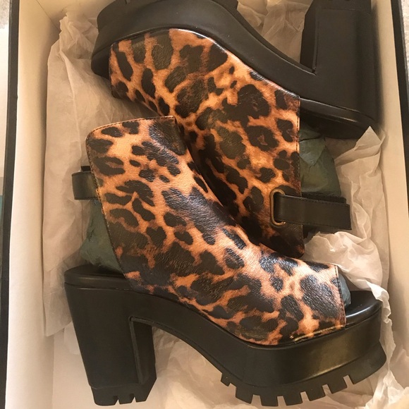 Leopard women's shoe platform heel - Picture 3 of 7